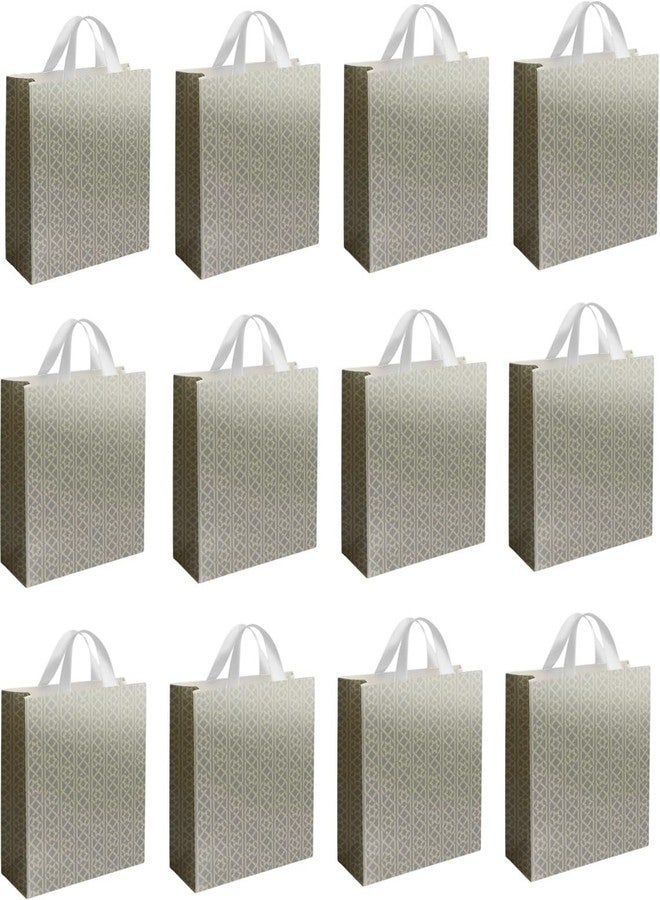 Unwrap Delights Pack of 24pcs (Each 10X8X3 inches) Luxury Paper Gift Bags for Weddings, Birthdays, Special Occasions - Elegant, Durable, and Sustainable Carry Bags for Party Favors and Return Gifts - Image 2